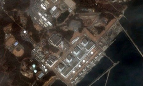 A satellite view of Japan&amp;#039;s Fukushima II Dai Ni Nuclear Power plant.