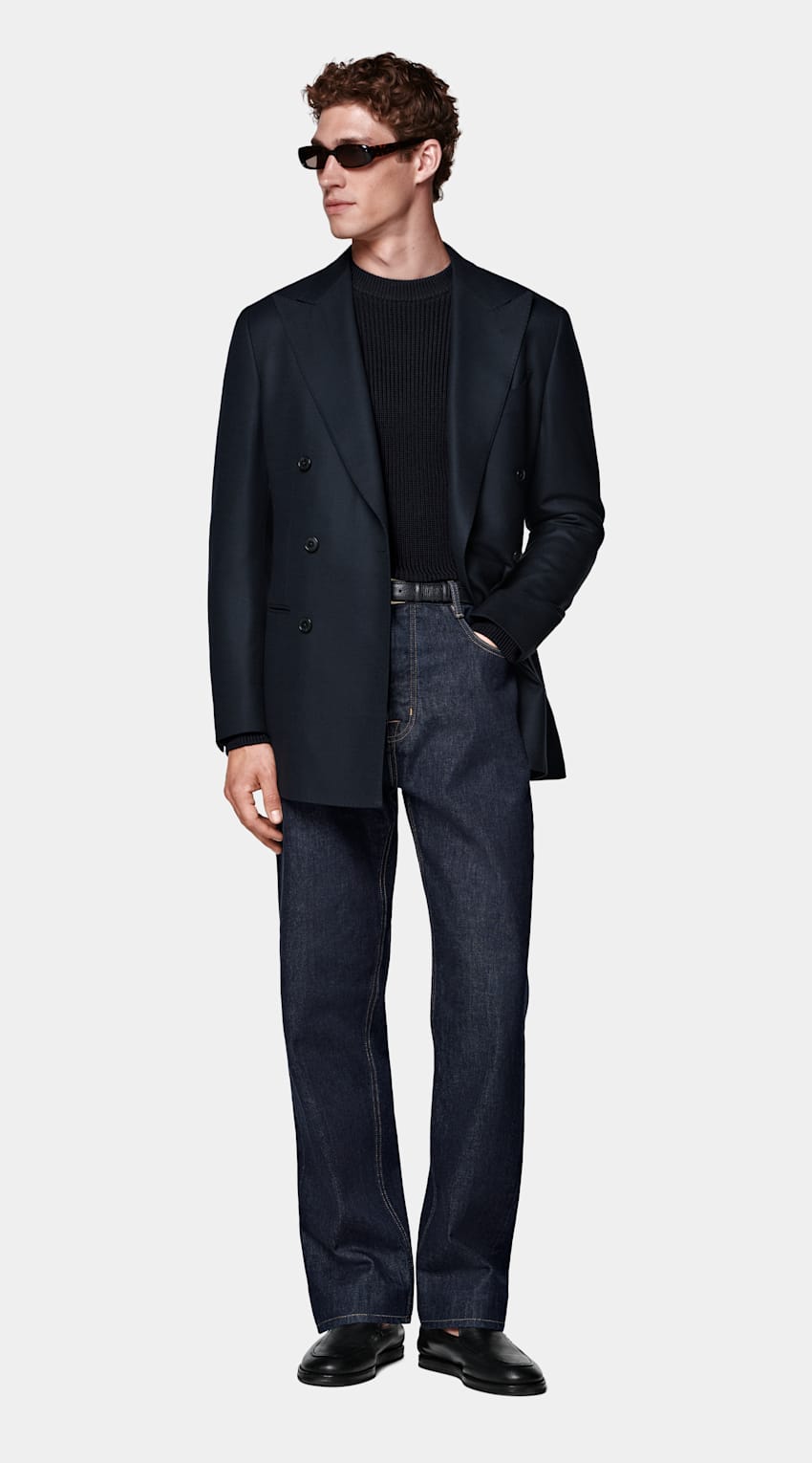 Navy Tailored Fit Havana Blazer