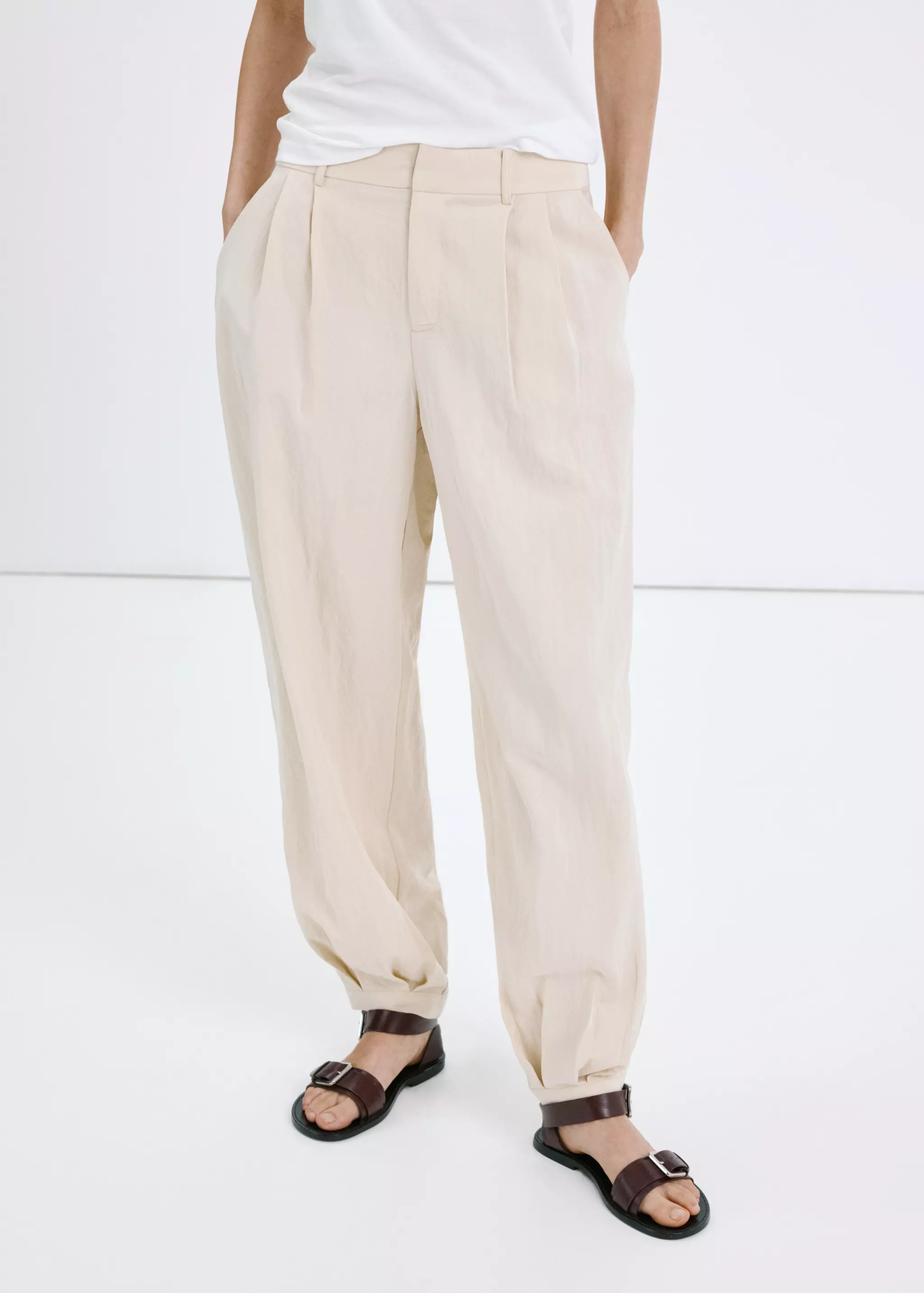 Lyocell Harem Trousers - Women | Mango United Kingdom