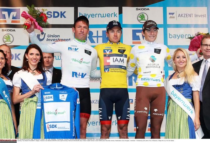 Heinrich Haussler on the top step of the podium