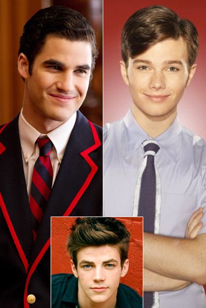 Darren Criss, Chris Colfer, Grant Gustin - Glee?s newest addition revealed! - Glee - Glee season 3 - Marie Claire - Marie Claire UK