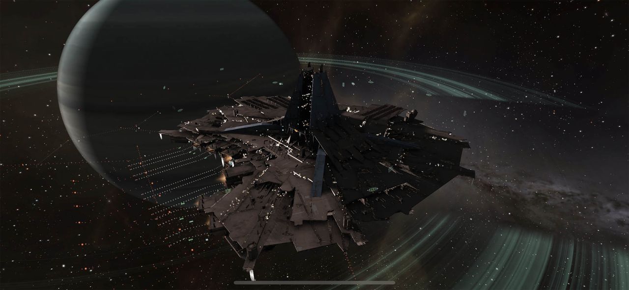 A still image from "EVE Echoes," a mobile MMO spin-off of "EVE Online" coming in August 2020.