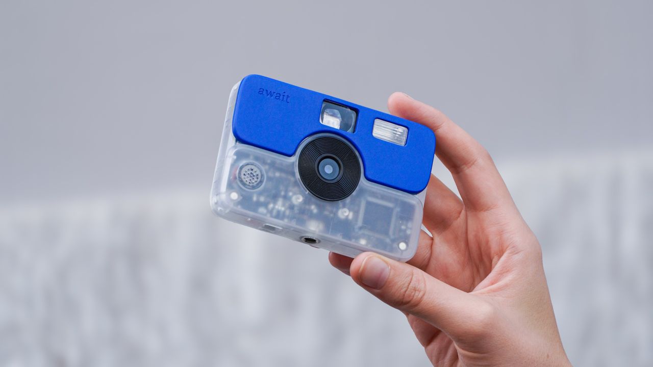 The Await Camera, a compact digital camera