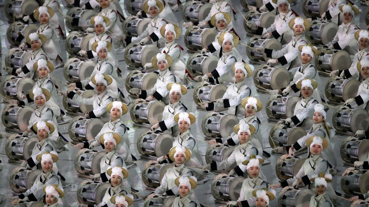 Dancers Winter Olympics opening ceremony
