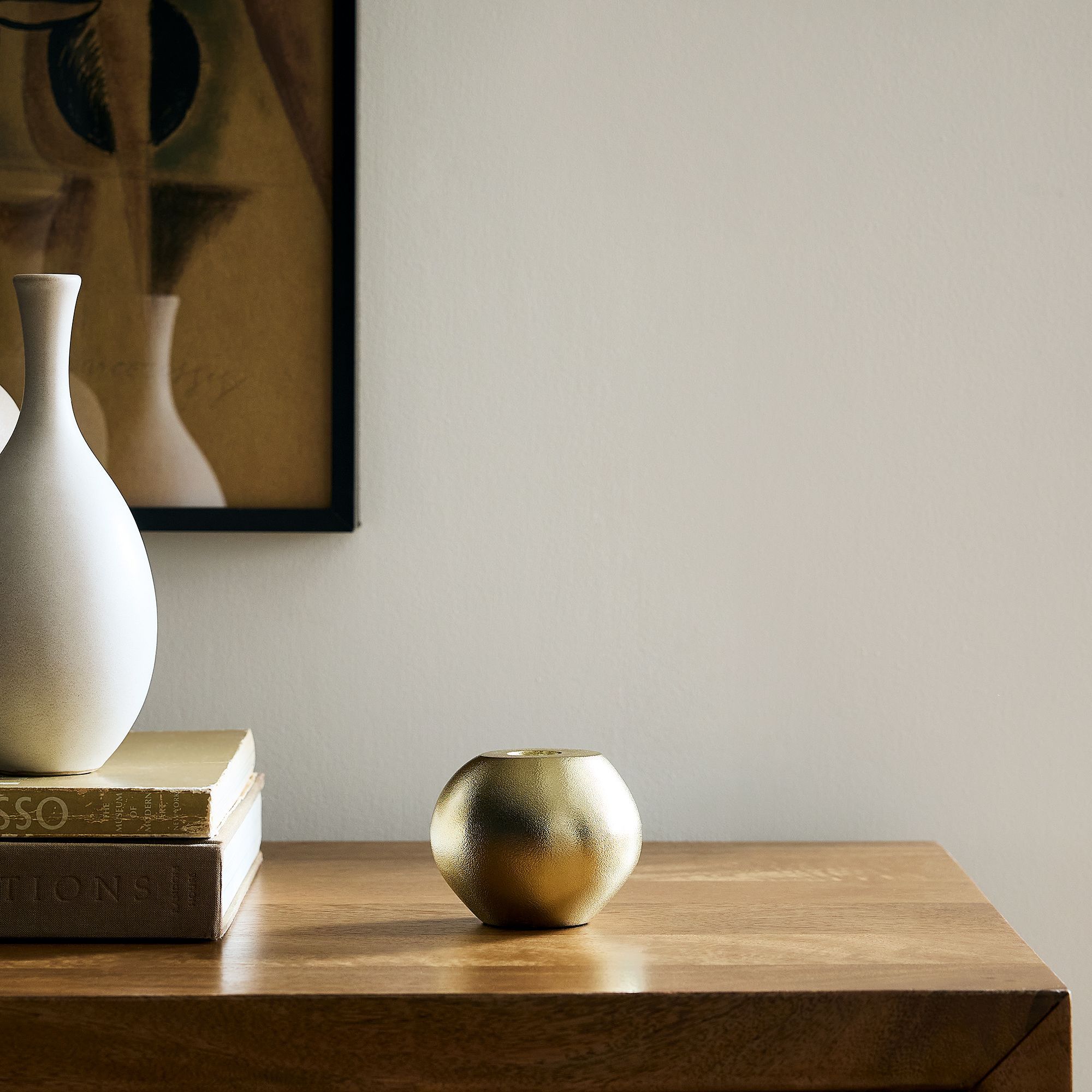 Organic Metal Taper Holders Low Large - 5&quot;H