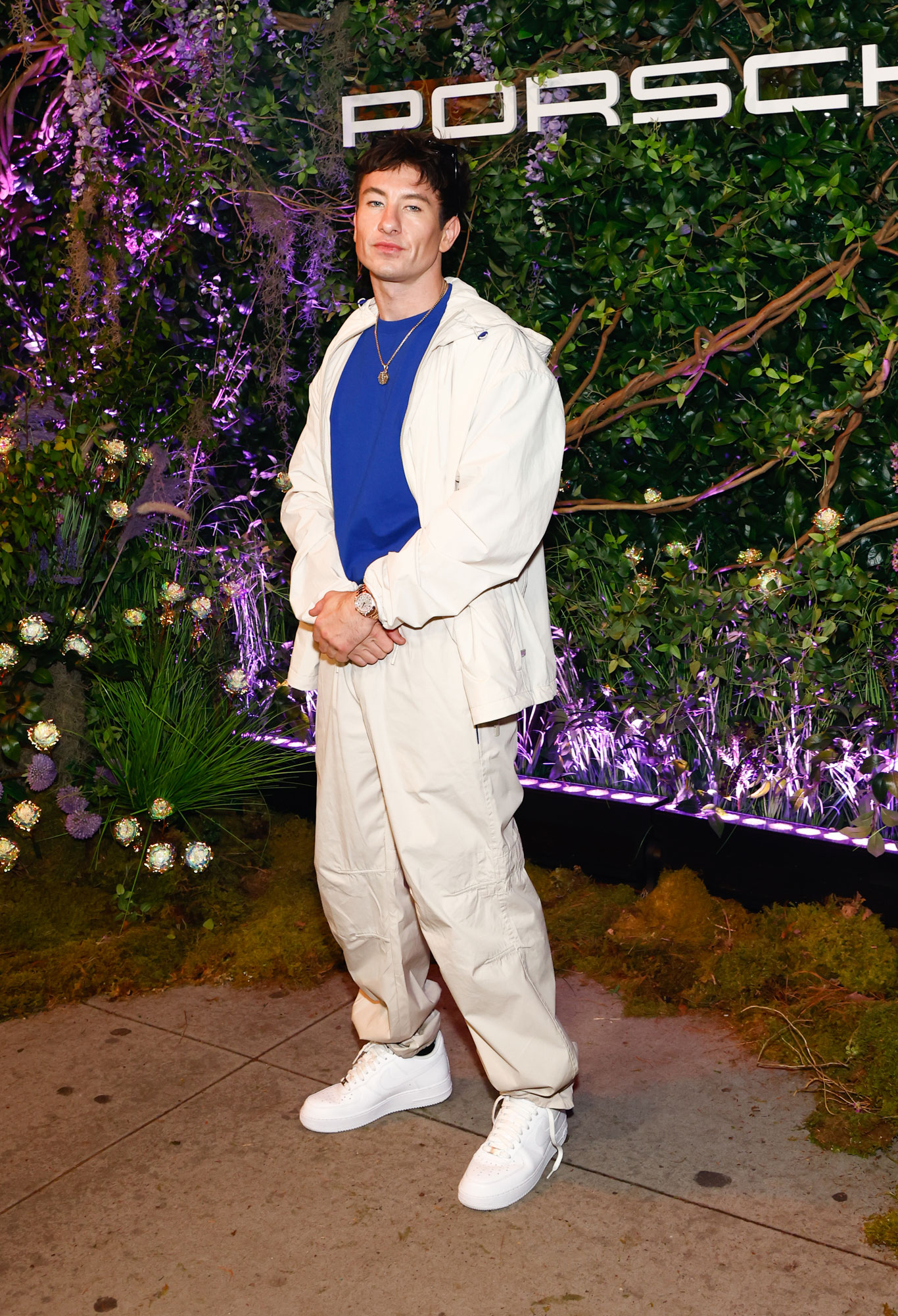 met gala after party 2024 barry keoghan wears a white tracksuit with sneakers