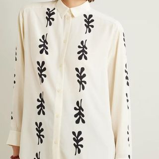 Matteau printed organic silk shirt