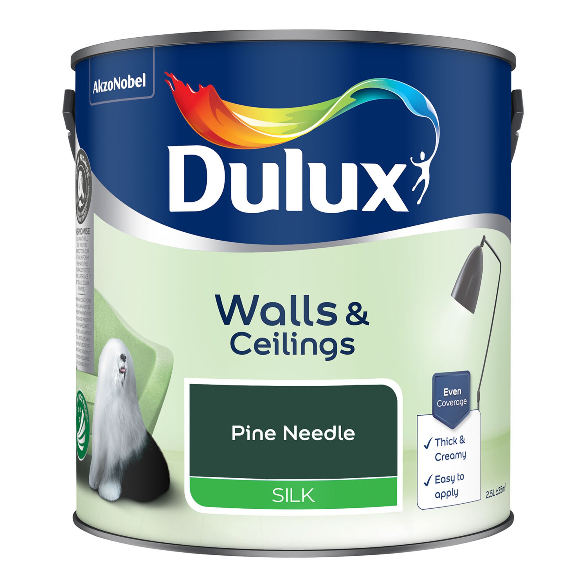 Dulux Silk Emulsion Paint - Pine Needle 2.5l