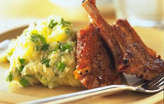 lamb cutlets with mash