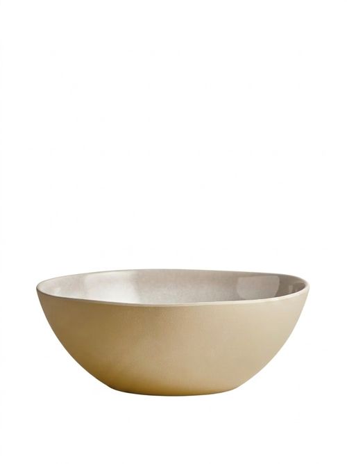 Linen Reactive Picnic Serving Bowl