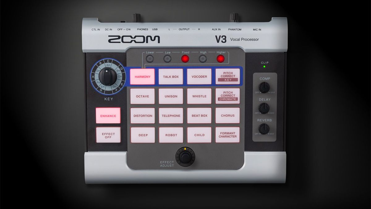 Zoom's V3 vocal processor puts effects, harmonies and pitch