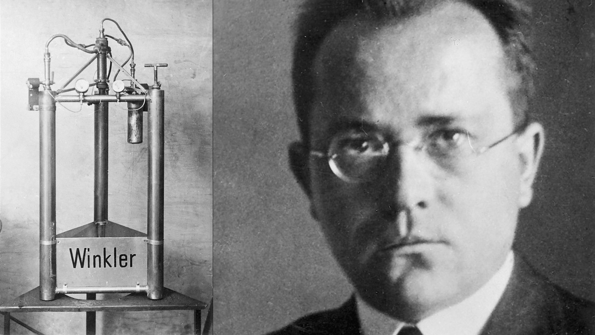 German engineer Johannes Winkler and the H&amp;uuml;ckel-Winkler 1 liquid-fueled rocket, which launched Feb. 21, 1931