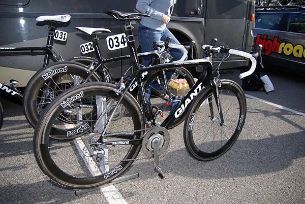 Team High Road raced aboard its new Giant TCR Advanced SL bikes for the first time.