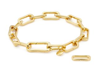 chunky chain bracelet, gold jewellery