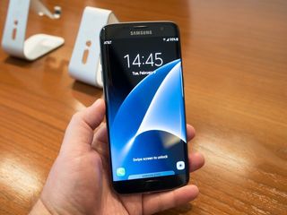 Black Galaxy S7 front