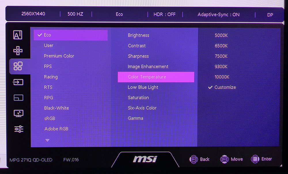 MSI MPG271QR X50