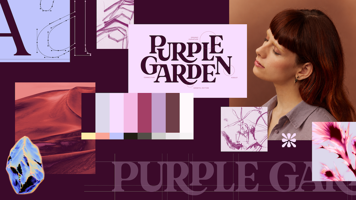 Nova identidade da Purple Garden.
