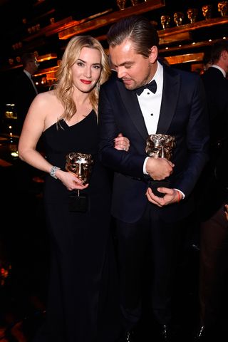 Kate Winslet & Leonardo DiCaprio At The BAFTA Awards 2016