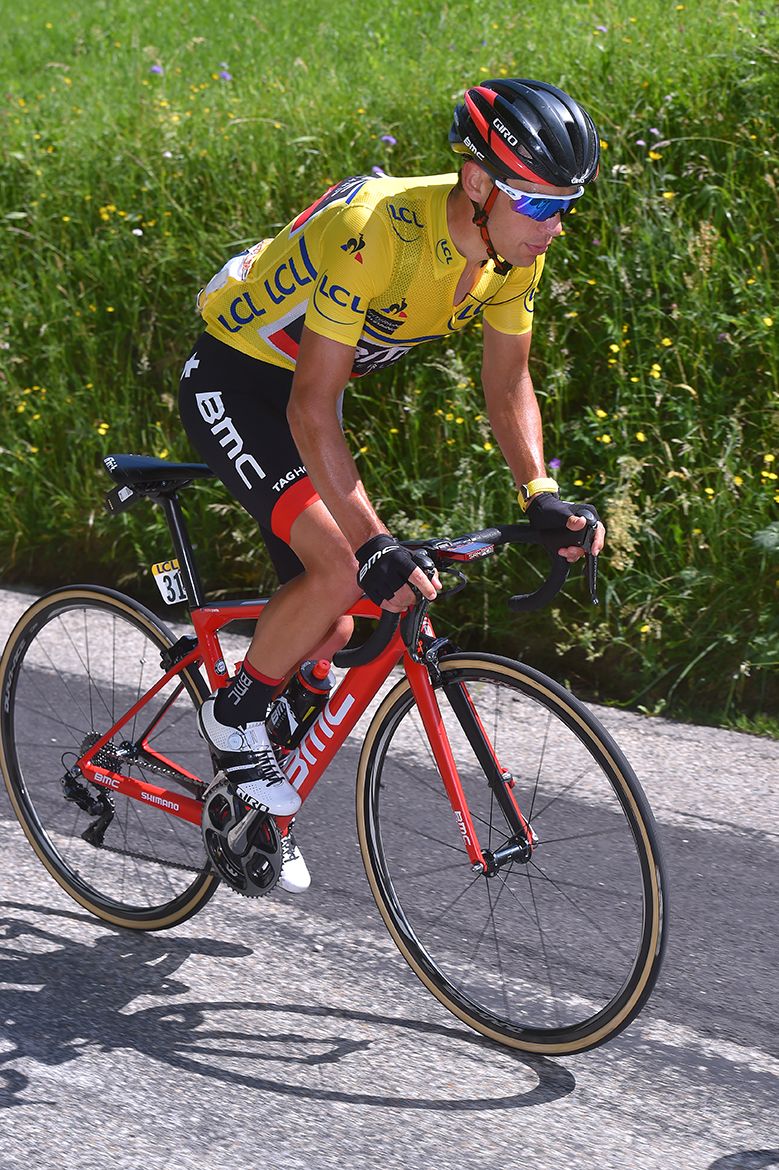 Richie Porte (BMC) on the Col de Sarenne at Criterium du Dauphine.