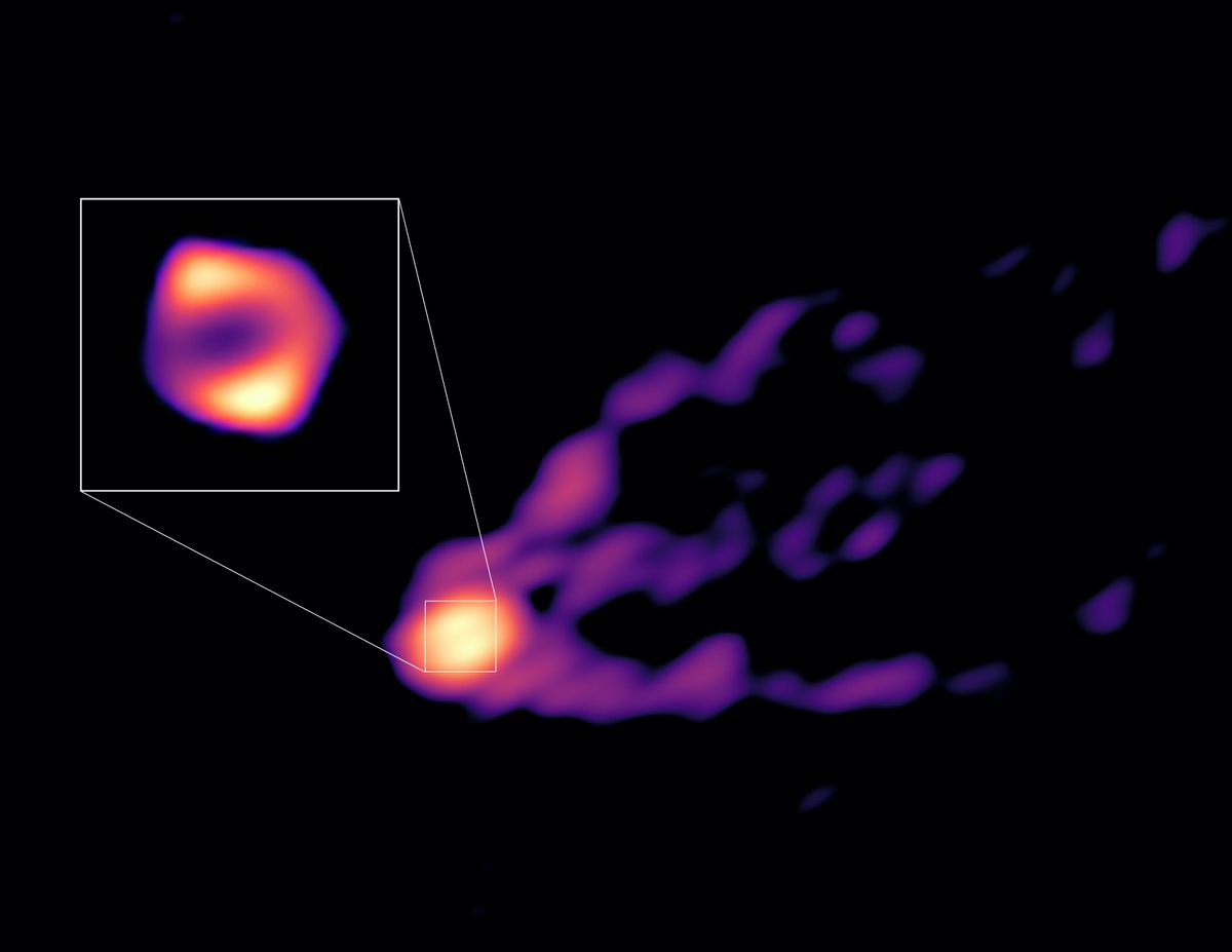 1st direct image of a black hole blasting out a powerful jet AGecA7agKBPoGH53EwNWua-1200-80