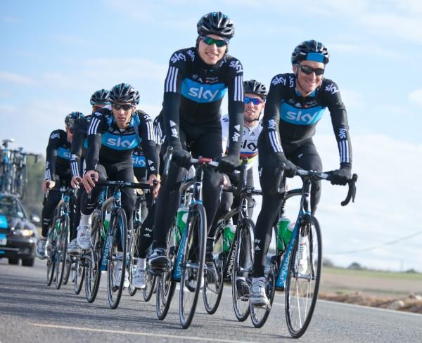 Yesterday the riders had leadout training, today it's climbing