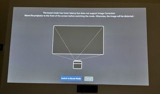 Xgimi Halo Plus mini projector in use