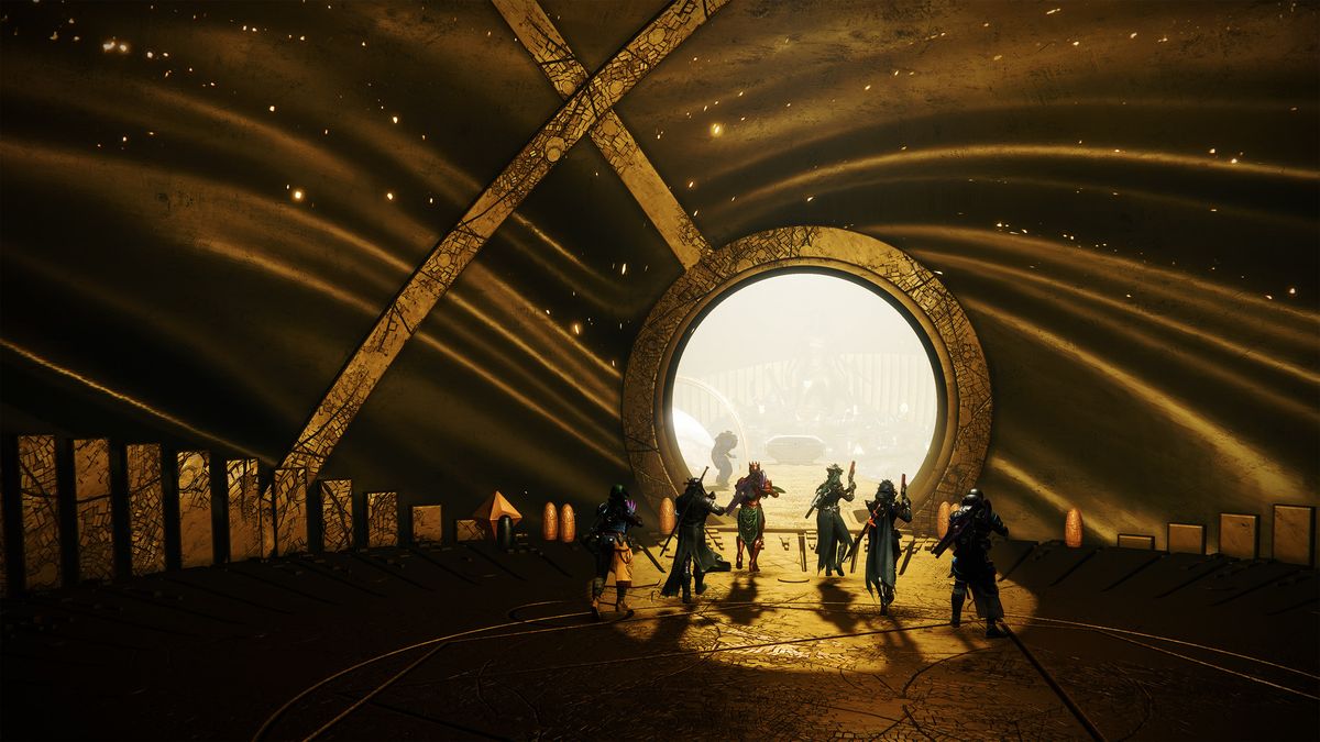 guardians entering a treasure chamber