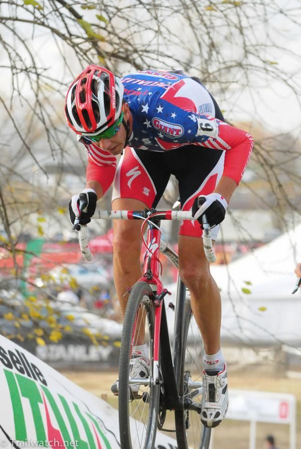 Todd Wells (Specialized) leading atop the Selle Italia hill with less than a half lap to go