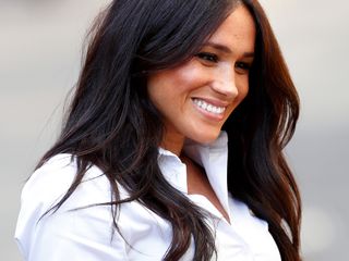 Meghan Markle attends an event to launch her Smart Works capsule collection in September 2019