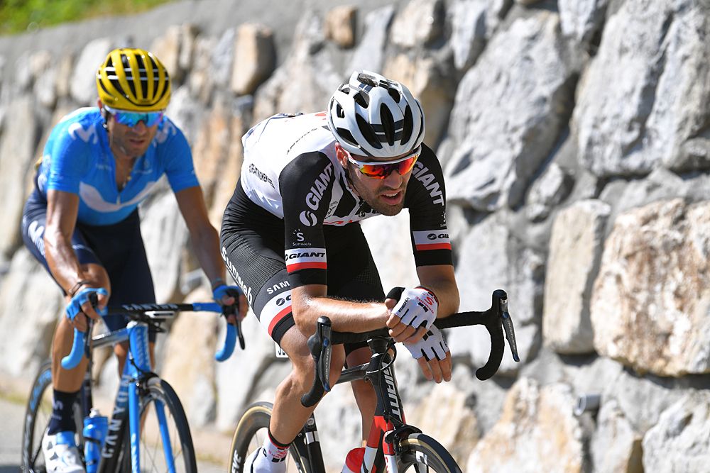 Tom Dumoulin (Sunweb) and Alejandro Valverde (Movistar) stage 11 at the Tour de France