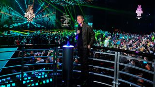 Geoff Keighley talking at The Game Awards