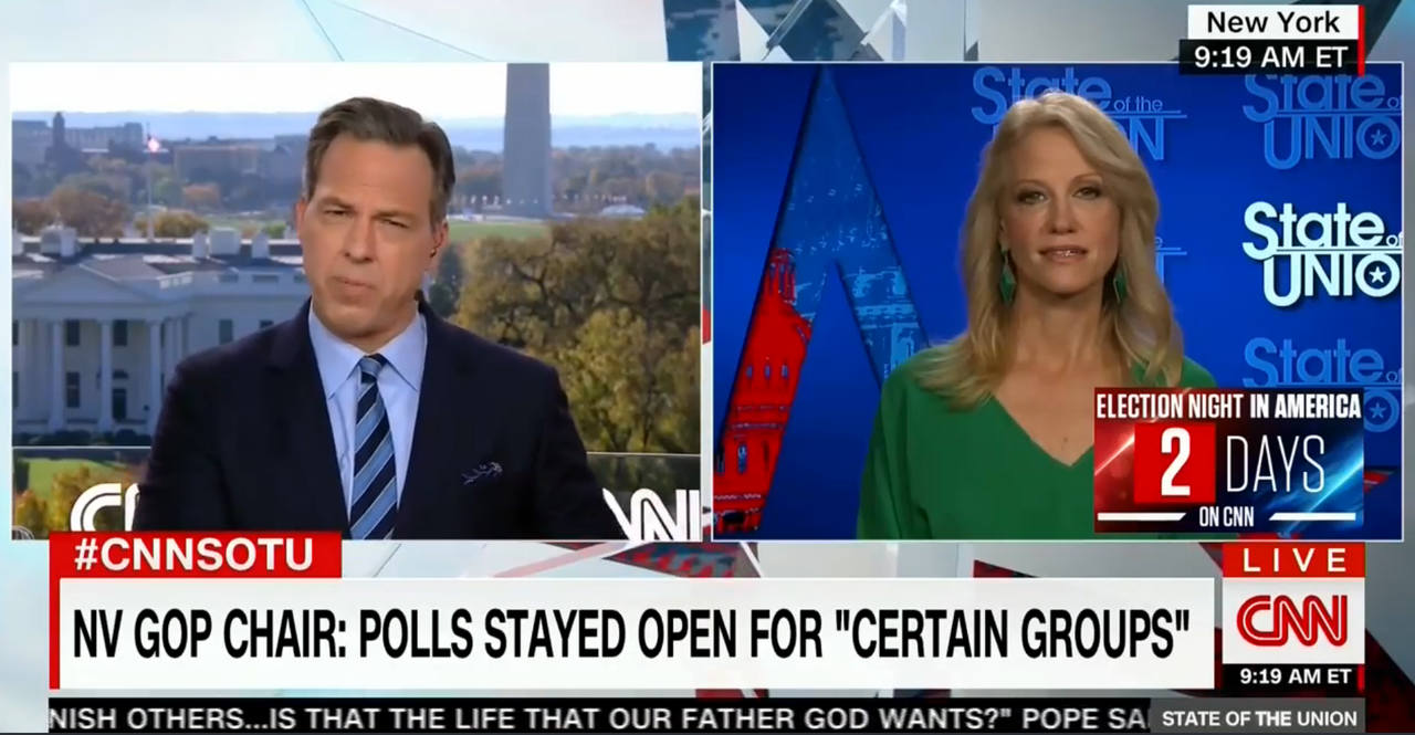 Jake Tapper and Kellyanne Conway on CNN