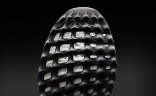 The sole is made from over 3,000 individual thermoplastic elastomer capsules