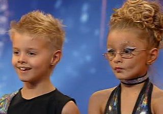Eight-year-olds Charlie and Krista, known as Cheeky Monkeys, danced their way into the next round