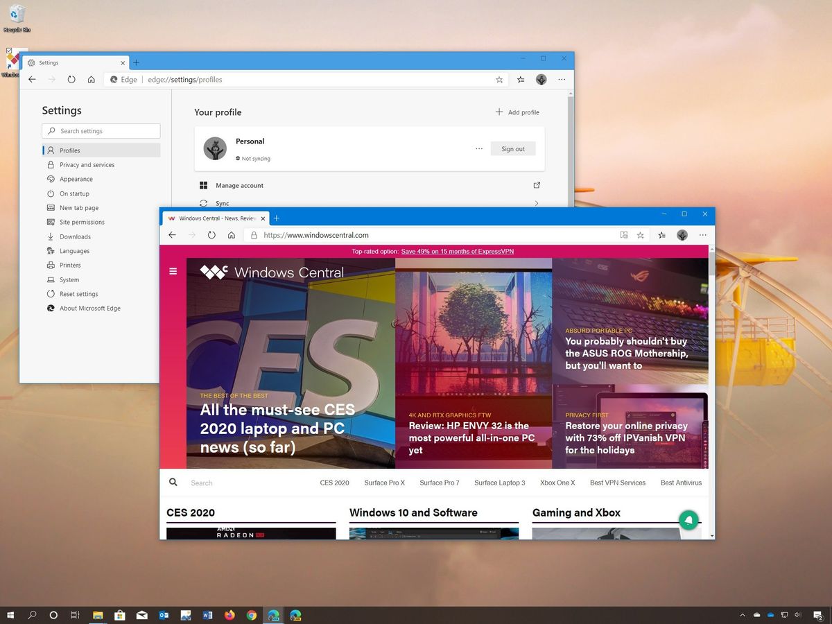 Microsoft Edge Chromium final release January 2020