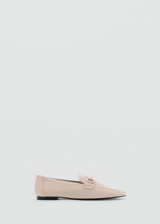 Buckle Leather Moccasins - Women | Mango United Kingdom