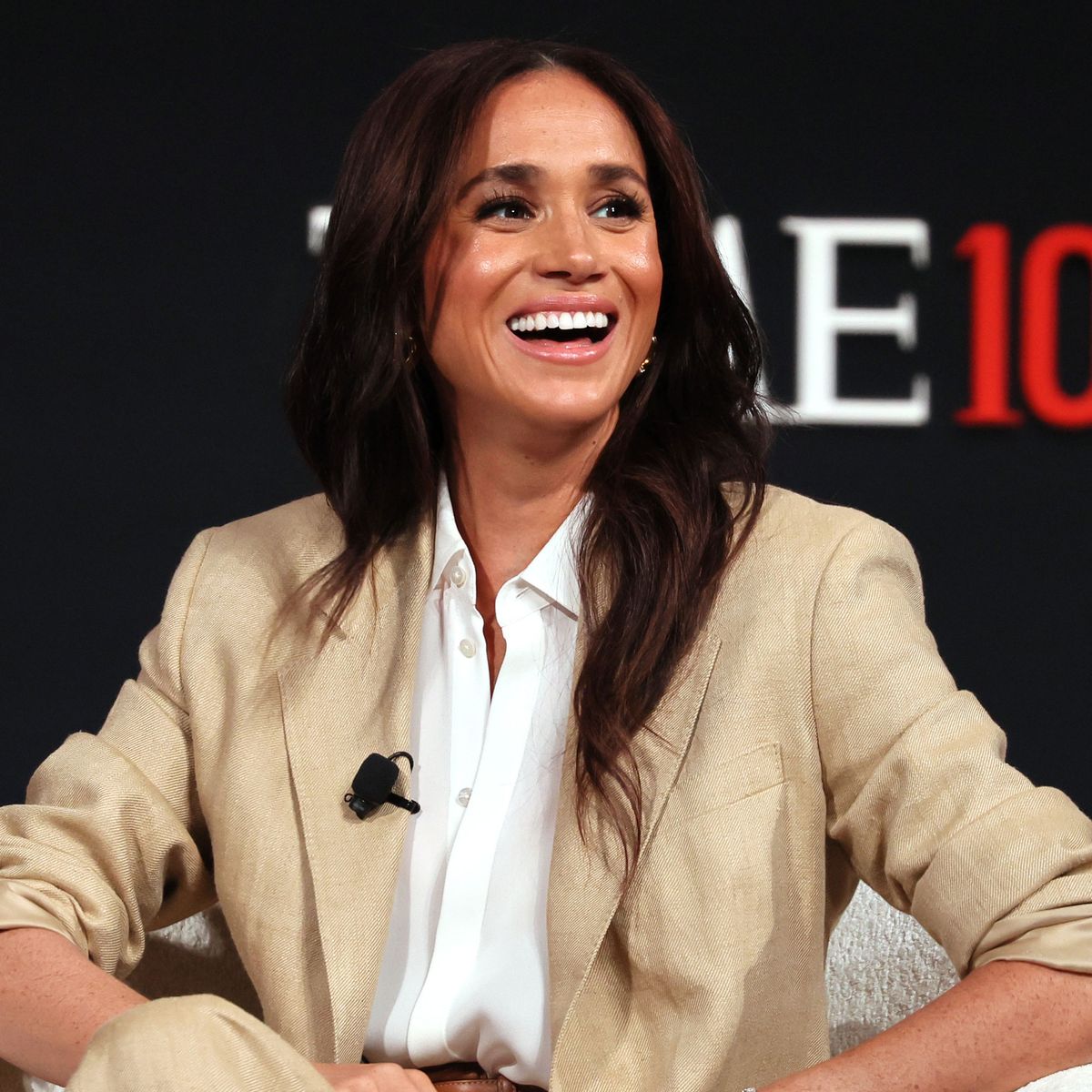 Meghan Markle Just Landed in NYC in the Fashion Person's Alternative to Black Trousers