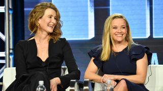 Laura Dern and Reese witherspoon speak onstage during the Big Little Lies panel at 2019 Winter TCA