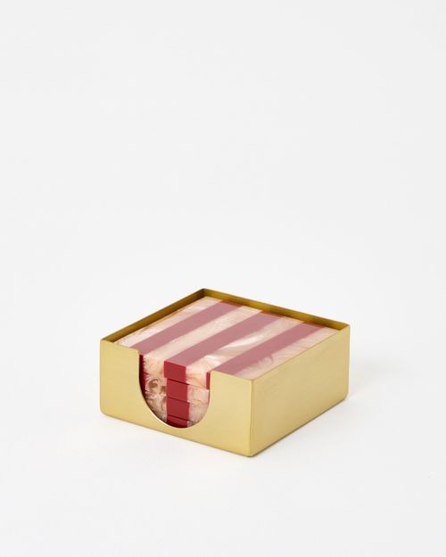 Set of 4 Stripe Coasters