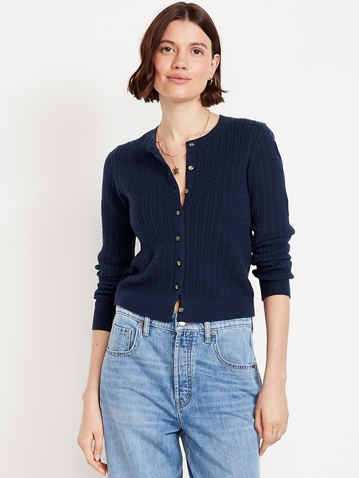 Sosoft Cropped Cardigan Sweater