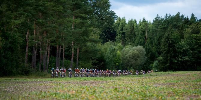 A big group after the start