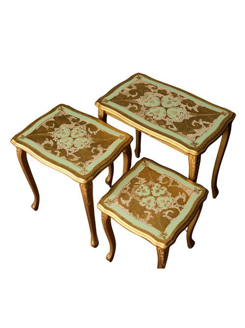 Alessandra Florentine Nesting Tables, Set of 3