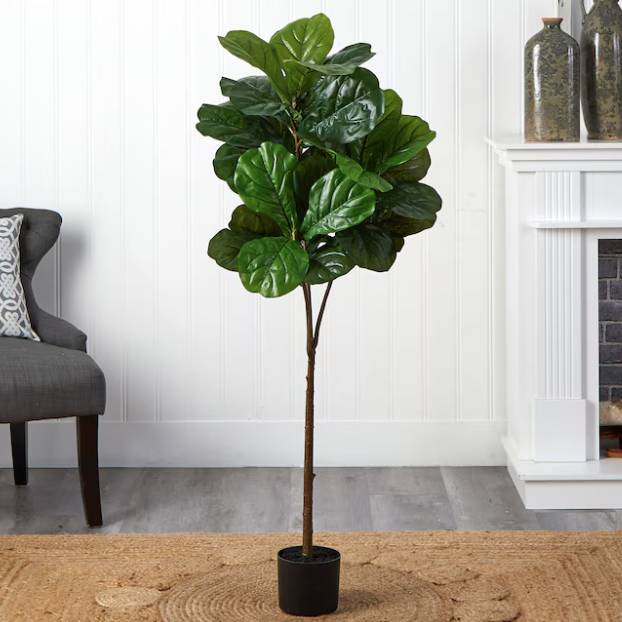 Artificial fiddle leaf fig tree