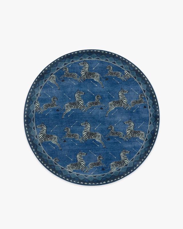 Ruggable, Zebras Blue Rug