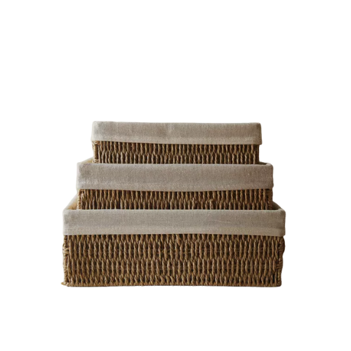 Rectangular Fabric Interior Basket