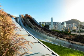 Walkway over West Kowloon station. Photography: CP Creatives – Derry Ainsworth