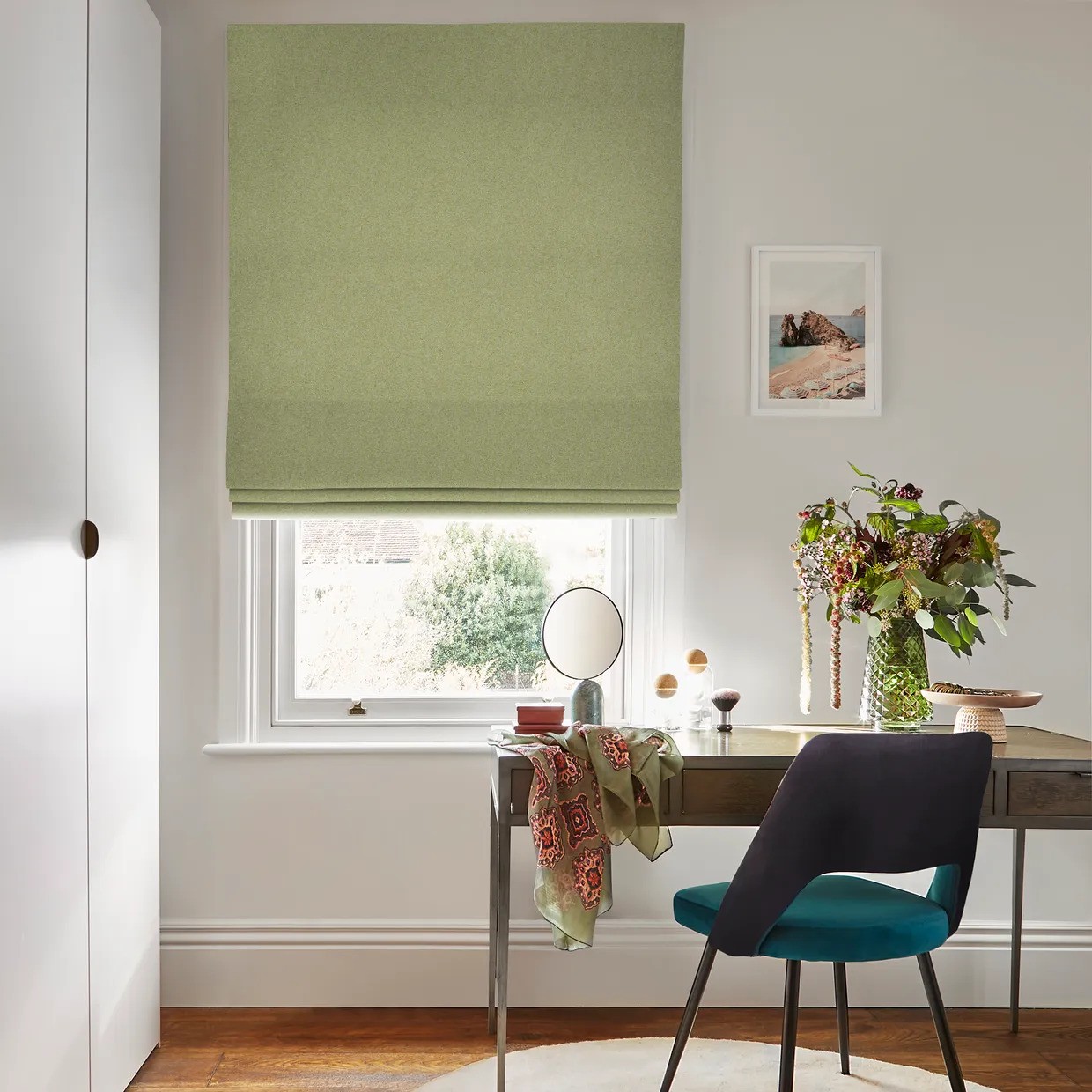 Huxley Moss Roman Blinds