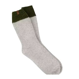 Green and grey socks