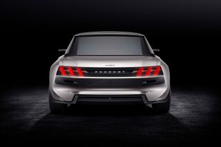 Reverse render of Peugeot e-LEGEND autonomous electric concept car