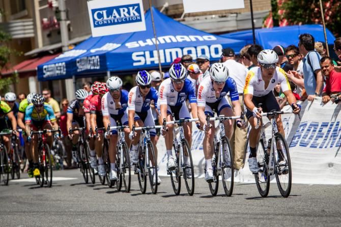 UnitedHealthcare comes to the front to control the final laps.